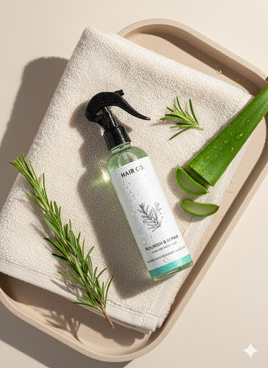 Hair Co. Rosemary Aloe Hair Growth Mist – Nourish & Repair