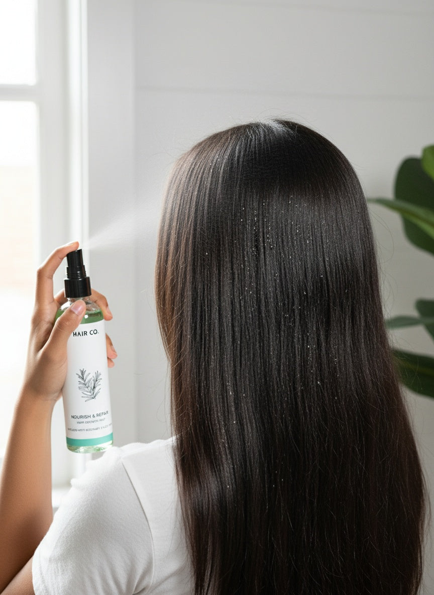 Hair Co. Rosemary Aloe Hair Growth Mist – Natural scalp nourishing spray with rosemary and aloe vera