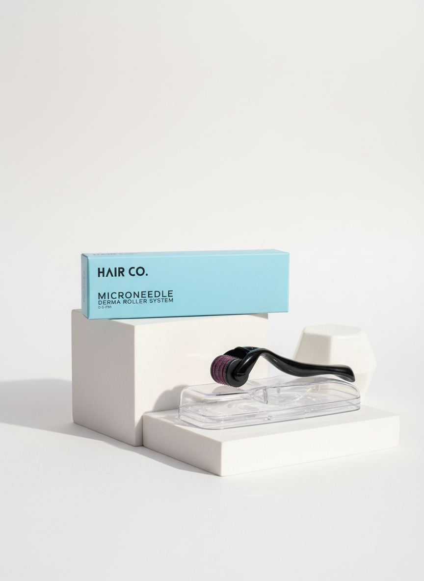 Hair Co. Scalp Dermaroller for hair growth and scalp repair – ergonomic micro-needle roller for home use
